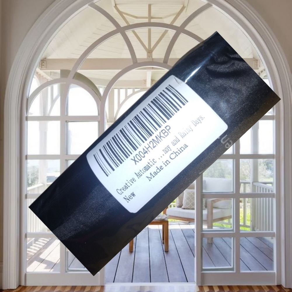 Black Compact Umbrella, UV Protection Black Umbrella, Foldable. NWT - Picture 6 of 7
